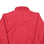 SEARS Mens Red Outdoor Jacket M Polyester Blend Woven Plain Zip Relaxed Fit