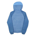 COLUMBIA Womens Blue Zip Jacket XS Polyamide Baffle Panel Hooded Lightweight