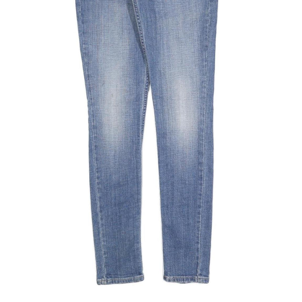 LEVI'S Womens Slim Blue Denim Light Zip Jeans W27 L32 Stretch Cotton Blend