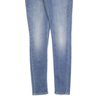 LEVI'S Womens Slim Blue Denim Light Zip Jeans W27 L32 Stretch Cotton Blend