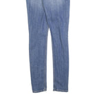 LEVI'S Womens Slim Blue Denim Light Zip Jeans W27 L32 Stretch Cotton Blend