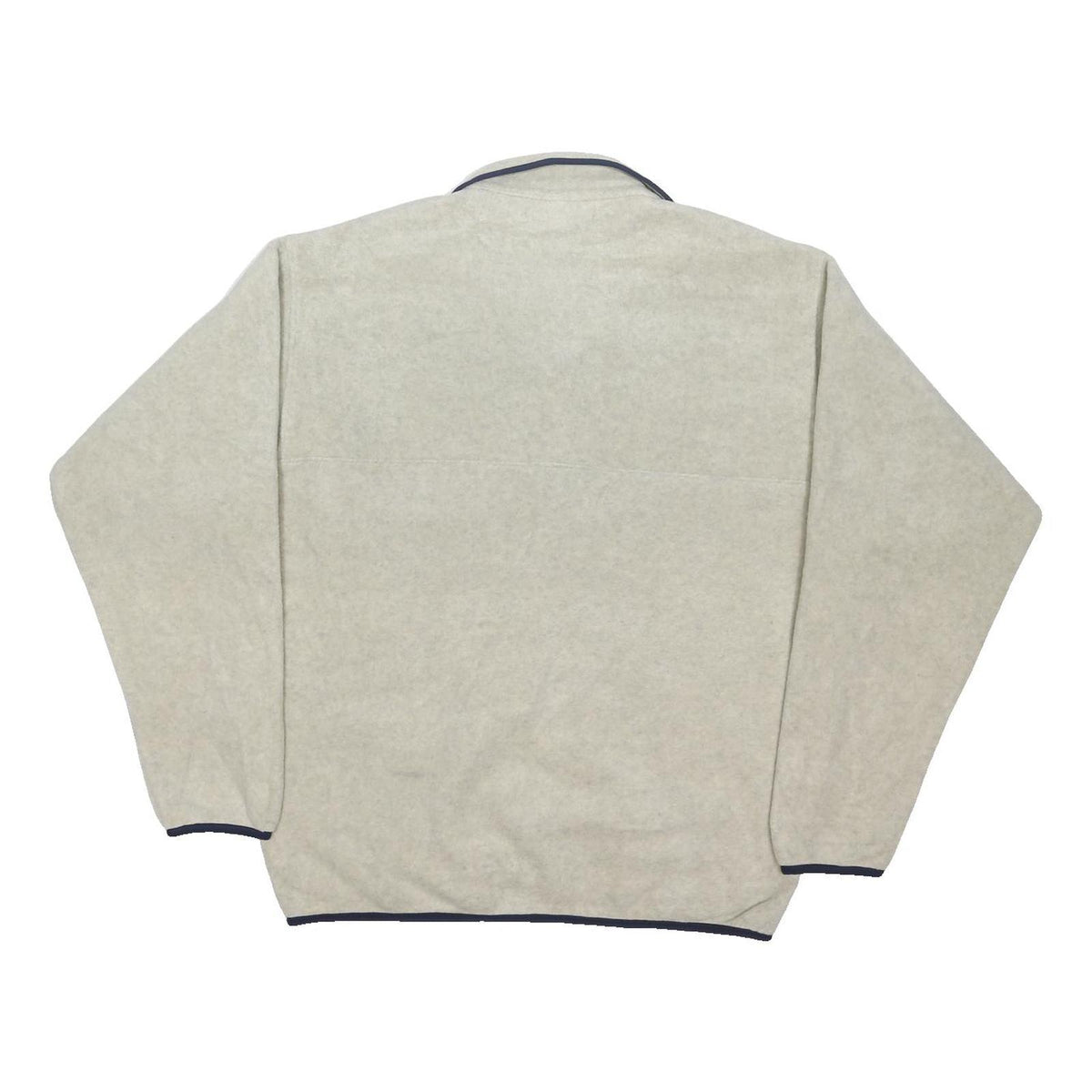 PATAGONIA Synchilla Mens Cream & Navy Plain Pullover Basic Knit M Outdoor Jumper