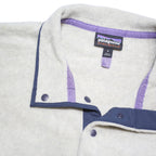 PATAGONIA Synchilla Mens Cream & Navy Plain Pullover Basic Knit M Outdoor Jumper