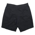 DOCKERS Mens Black Casual Shorts L W36 Classic Fit Polyester Button Closure