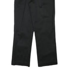 LEVI'S Mens Black Regular Fit Straight Trousers W30 L29 Cotton Blend Zip