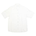 ANGELO LITRICO Mens White Cotton Blend Shirt M Short Sleeve Casual Summer