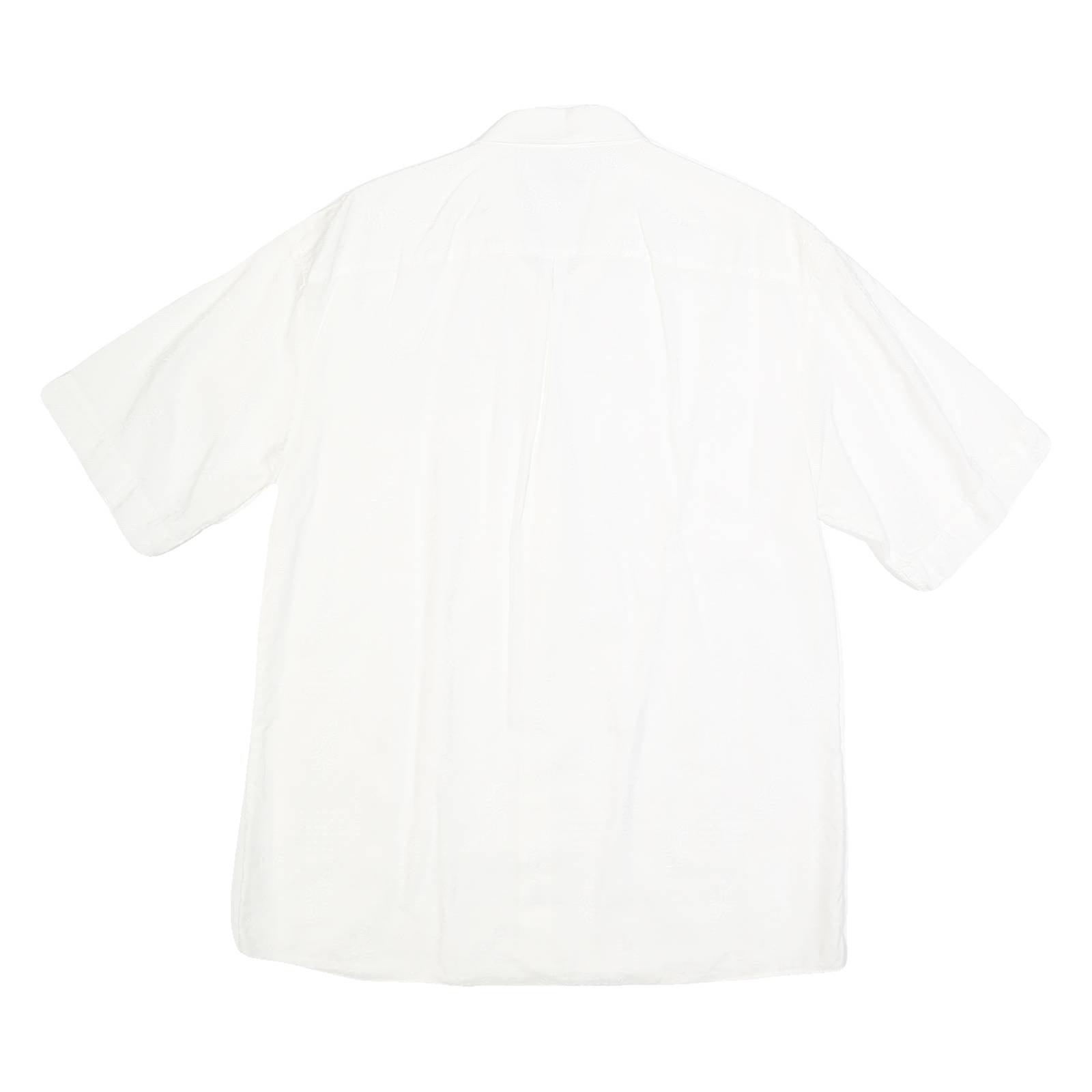 ANGELO LITRICO Mens White Cotton Blend Shirt M Short Sleeve Casual Summer