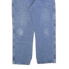 DICKIES Mens Relaxed Blue Denim Jeans W40 L30 Classic Cotton Blend Zip Pockets