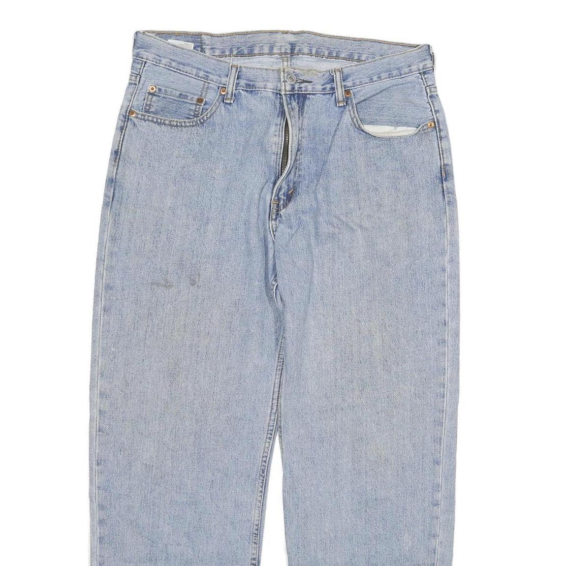 LEVI'S 550 Mens Jeans Blue Regular Tapered Denim Light W36 L32 Casual Vintage