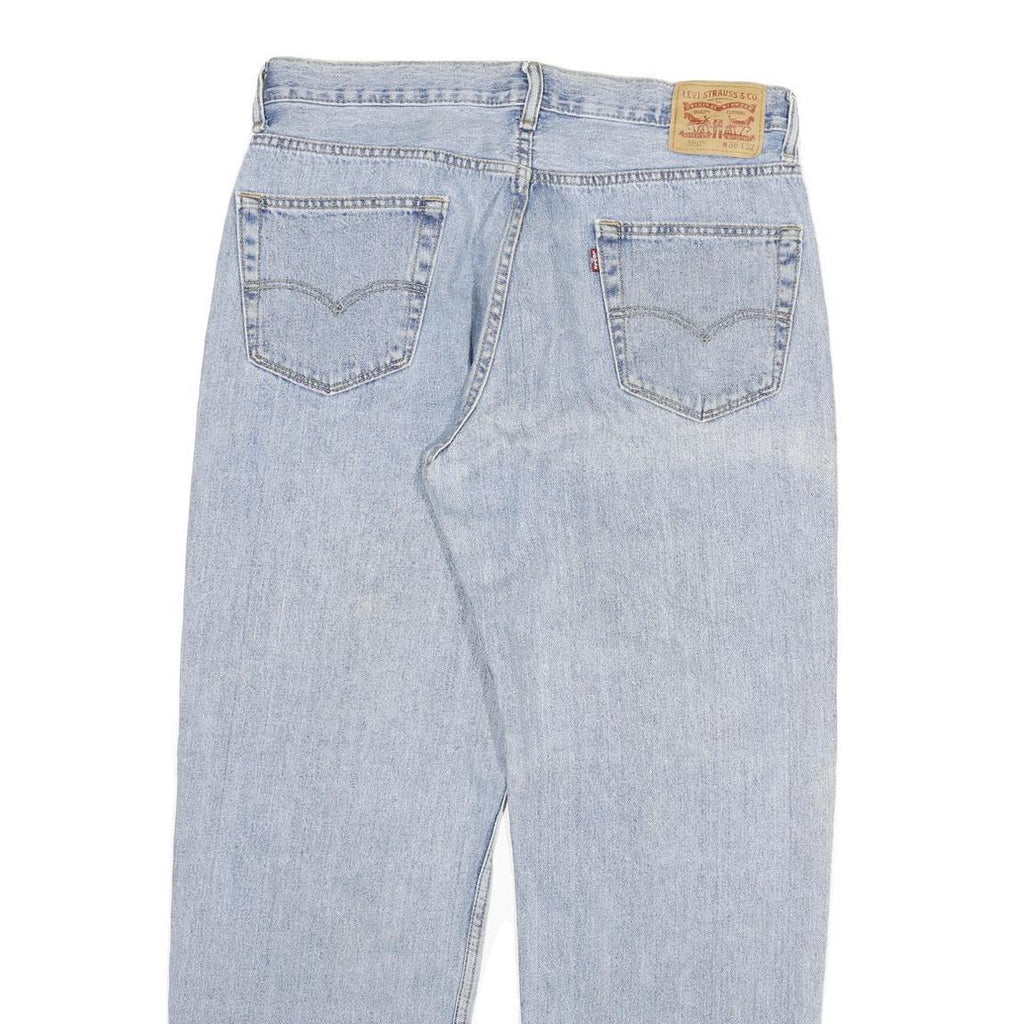 LEVI'S 550 Mens Jeans Blue Regular Tapered Denim Light W36 L32 Casual Vintage