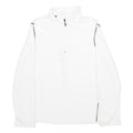 Womens White Plain Pullover Jumper Crew Neck Basic Knit S Polyester Comfortable
