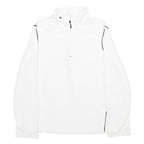 Womens White Plain Pullover Jumper Crew Neck Basic Knit S Polyester Comfortable
