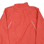 ADIDAS Womens Red Lightweight Sports Jacket L Polyester Plain Zip Activewear