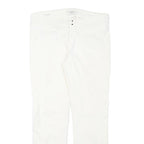 WEEKEND MAX MARA Womens Cotton Blend White Slim Tapered Trousers W32 L27 Stylish