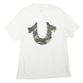 TRUE RELIGION Mens White Camouflage Horseshoe Graphic T-Shirt XL Short Sleeve