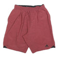 ADIDAS Mens Red Casual Shorts M W28 Polyester Athletic Gym Wear