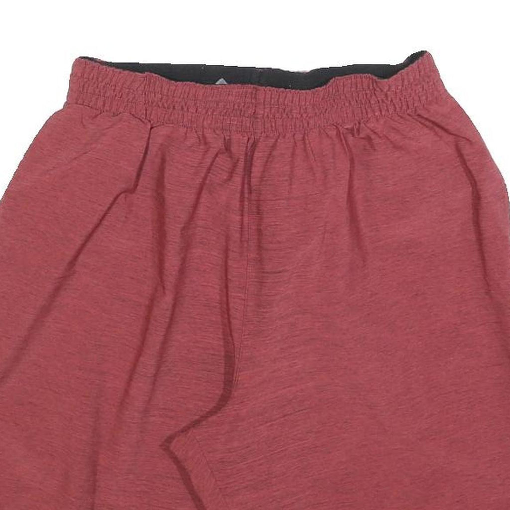 ADIDAS Mens Red Casual Shorts M W28 Polyester Athletic Gym Wear