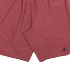 ADIDAS Mens Red Casual Shorts M W28 Polyester Athletic Gym Wear