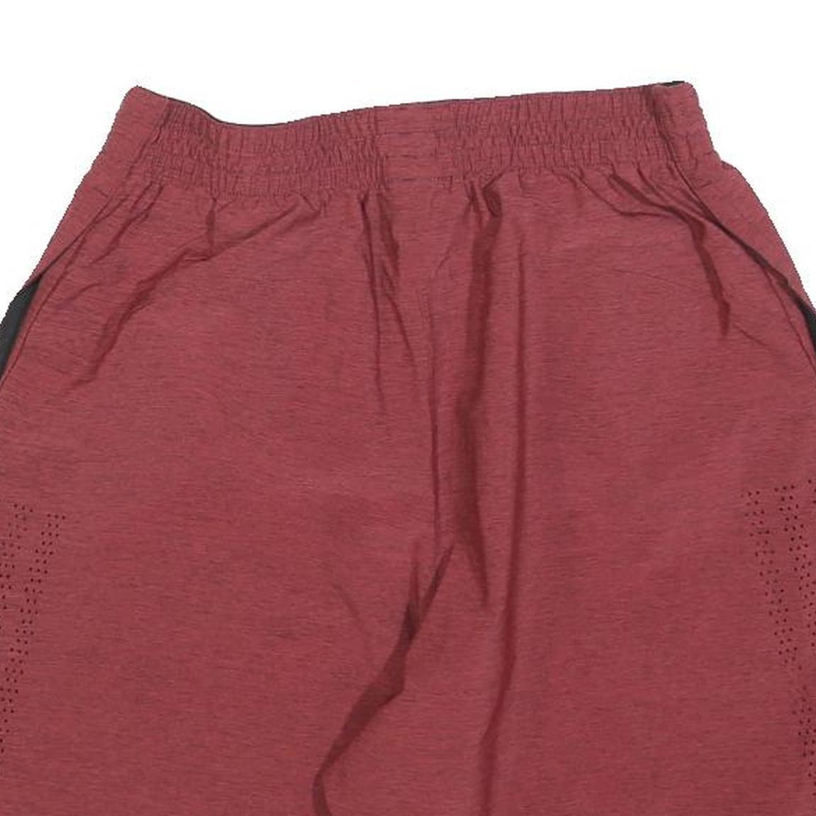 ADIDAS Mens Red Casual Shorts M W28 Polyester Athletic Gym Wear