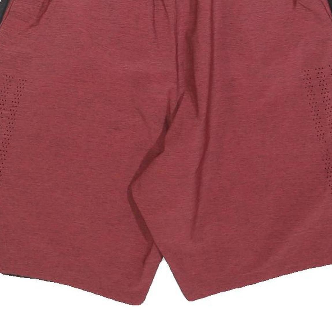 ADIDAS Mens Red Casual Shorts M W28 Polyester Athletic Gym Wear