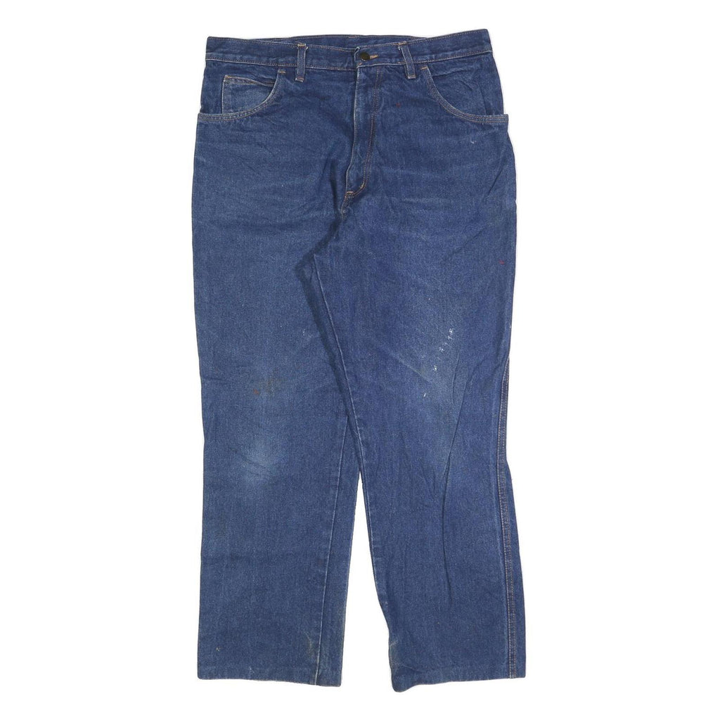 DICKIES Mens Jeans Blue Regular Straight Denim Medium W34 L30 Workwear