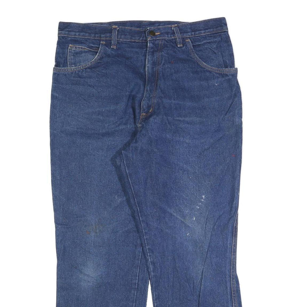 DICKIES Mens Jeans Blue Regular Straight Denim Medium W34 L30 Workwear