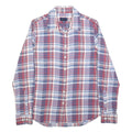 GANT Womens Red & Blue Check Shirt UK 12 Classic Cotton Blend Button Up