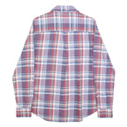 GANT Womens Red & Blue Check Shirt UK 12 Classic Cotton Blend Button Up