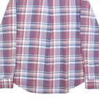 GANT Womens Red & Blue Check Shirt UK 12 Classic Cotton Blend Button Up