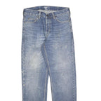 CARHARTT Mens Relaxed Blue Denim Medium Wash W28 L32 Workwear Durable Zip Jeans