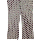 WEEKEND MAX MARA Womens Cotton Blend Purple & Cream Regular Straight Trousers