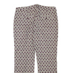 WEEKEND MAX MARA Womens Cotton Blend Purple & Cream Regular Straight Trousers