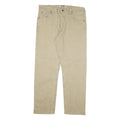 WRANGLER Mens Jeans Beige Cotton Blend Regular Straight Zip W36 L31 Authentic
