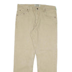 WRANGLER Mens Jeans Beige Cotton Blend Regular Straight Zip W36 L31 Authentic