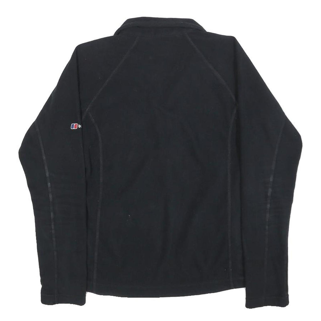 BERGHAUS Womens Black Plain Polyester Pullover Crew Neck Jumper S Outdoor