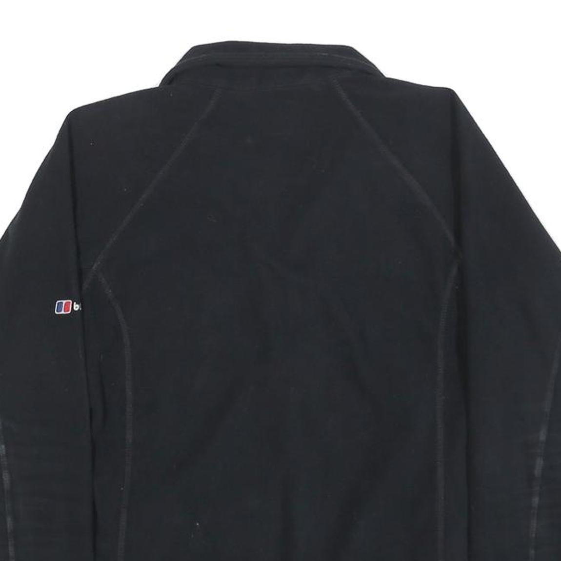 BERGHAUS Womens Black Plain Polyester Pullover Crew Neck Jumper S Outdoor