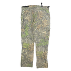 NOMAD Mens Cotton Blend Green & Brown Camouflage Regular Cargo Trousers W38 L30