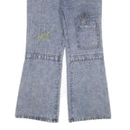 Womens Relaxed Blue Denim Cotton Blend Jeans W30 L28 Casual Zip Closure