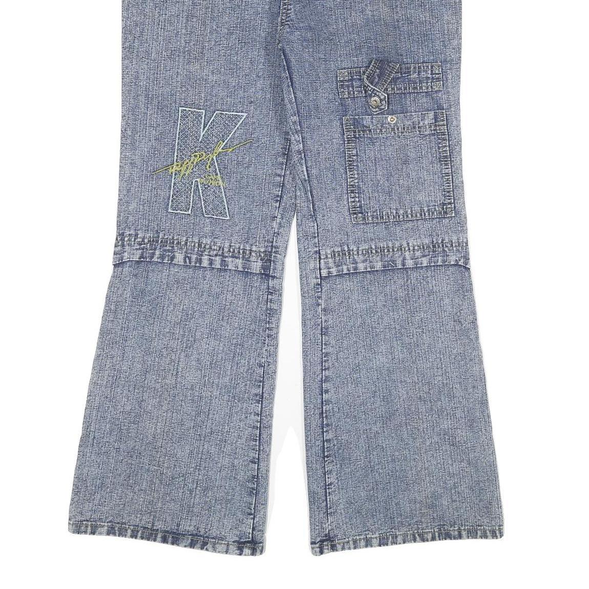 Womens Relaxed Blue Denim Cotton Blend Jeans W30 L28 Casual Zip Closure