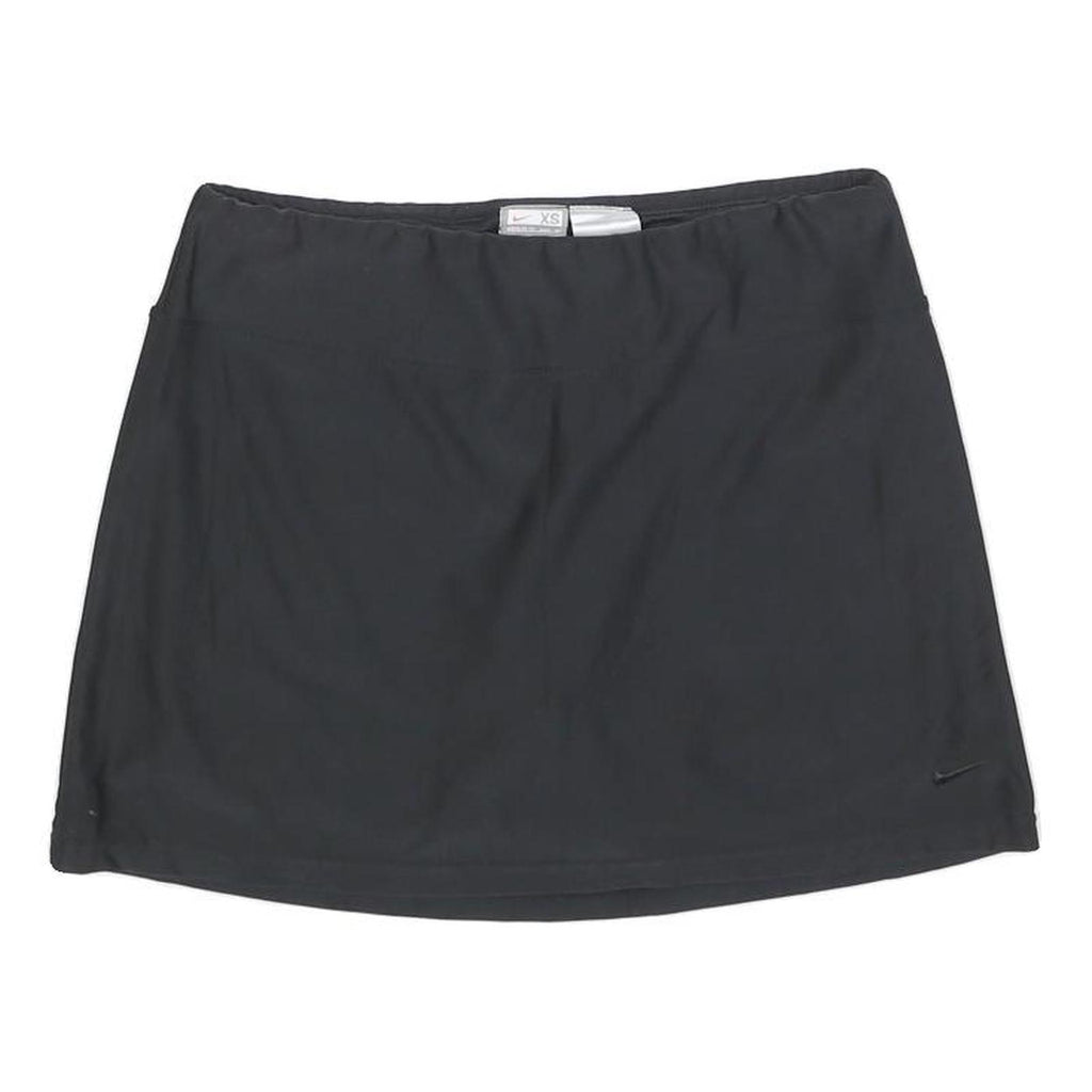 NIKE Womens Black Mini Polyester Blend Skort XS Activewear Sports Casual
