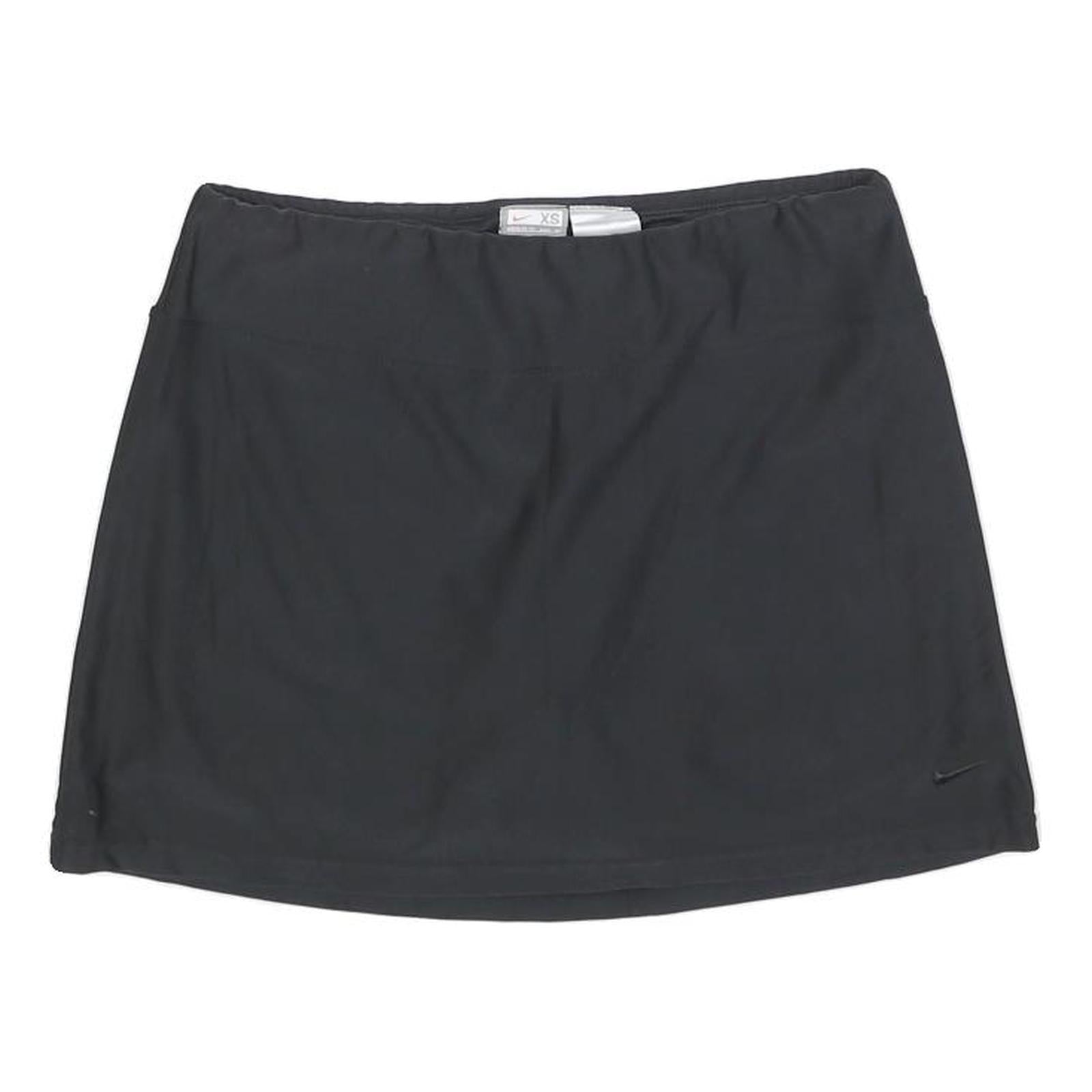 NIKE Womens Black Mini Polyester Blend Skort XS Activewear Sports Casual