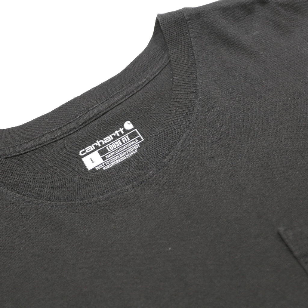 CARHARTT Mens Black Pocket T-Shirt L Short Sleeve Crew Neck Cotton Blend