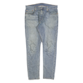 LEVI'S 512 Tapered Mens Jeans Blue Slim Denim Medium W33 L30 Classic Fit Zip
