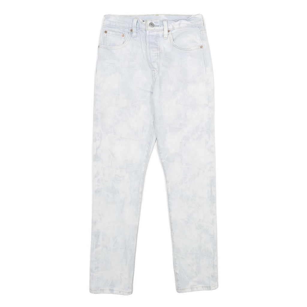 LEVI'S 501S Womens Jeans Classic Straight Denim Light W25 L28 Button Closure