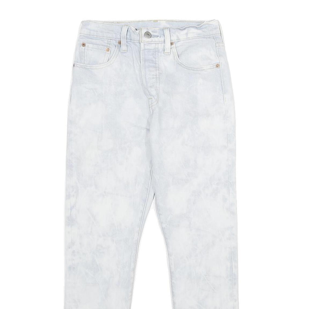 LEVI'S 501S Womens Jeans Classic Straight Denim Light W25 L28 Button Closure