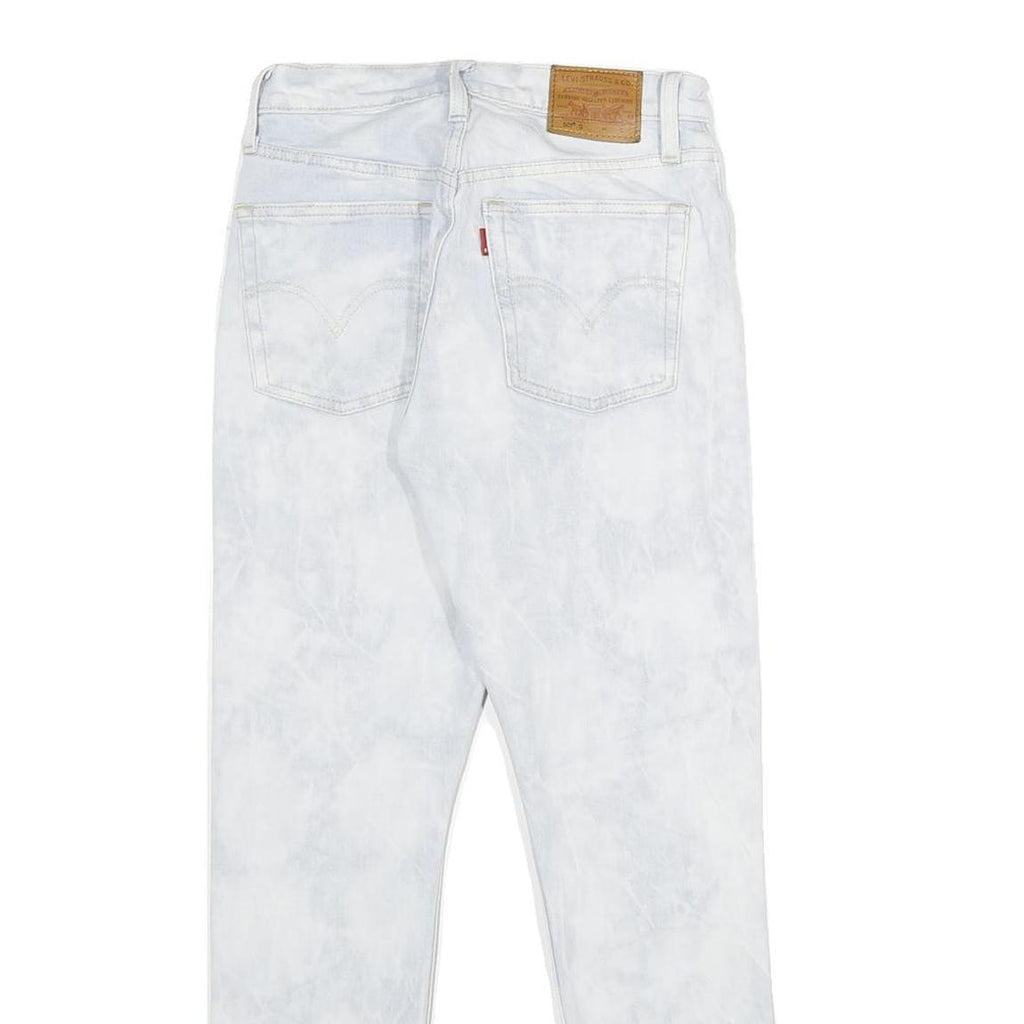 LEVI'S 501S Womens Jeans Classic Straight Denim Light W25 L28 Button Closure