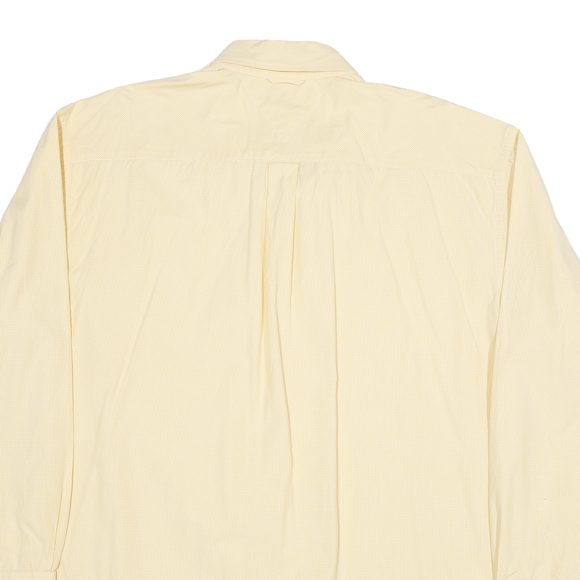 TOMMY HILFIGER Mens Yellow Cotton Blend Shirt XL Button Down Pocket Classic Fit