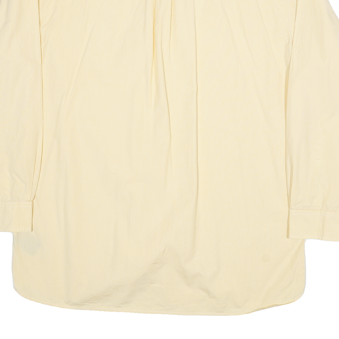 TOMMY HILFIGER Mens Yellow Cotton Blend Shirt XL Button Down Pocket Classic Fit