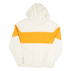 FILA Womens Cream & Yellow Expedition Hoodie S Casual Cotton Blend Pullover