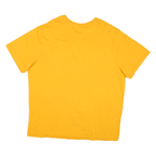 REEBOK Mens Yellow Graphic T-Shirt 2XL Short Sleeve Crew Neck Cotton Blend